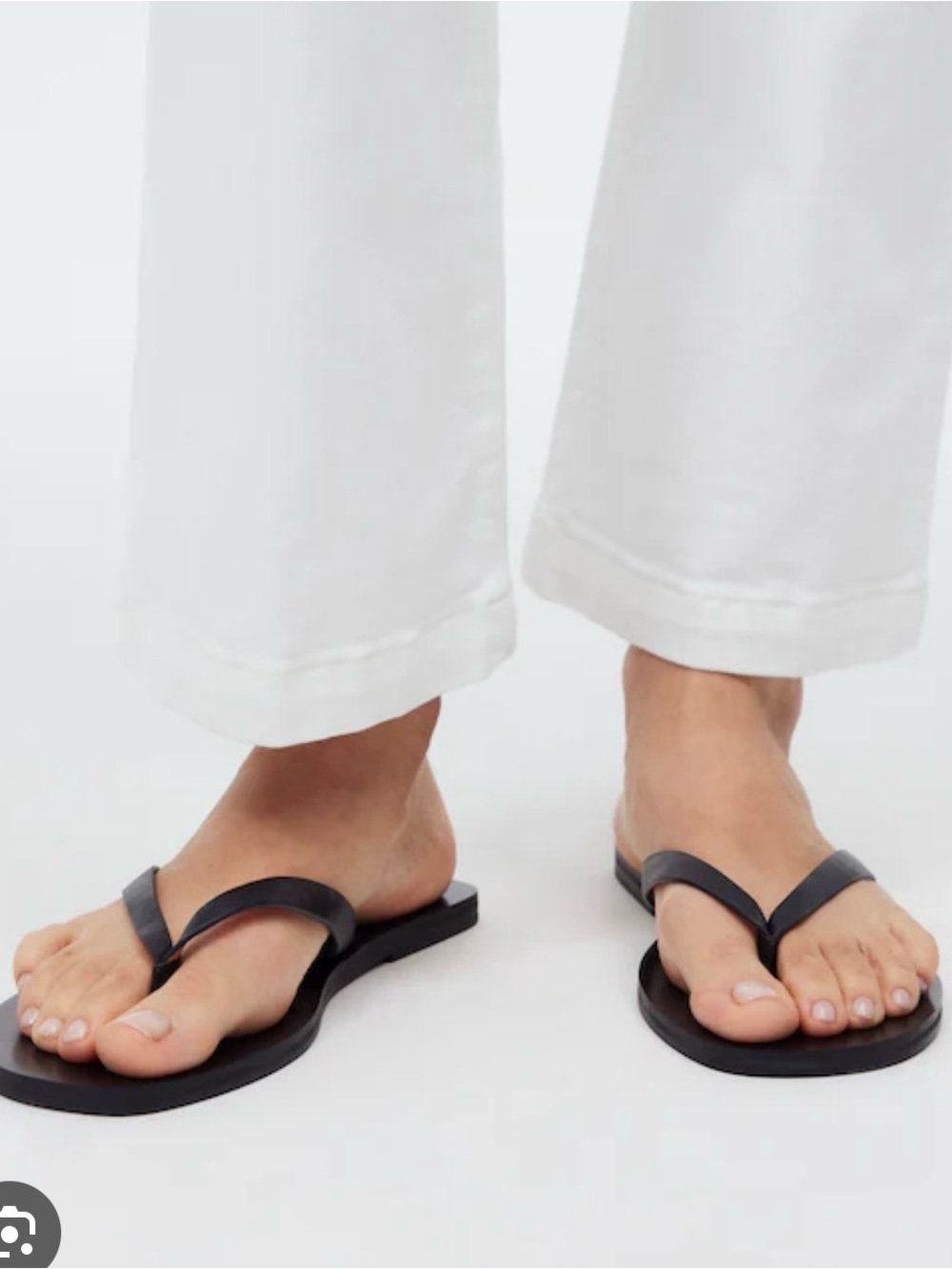 Madewell The Gabi Thong Slide Sandal true black 7.5
